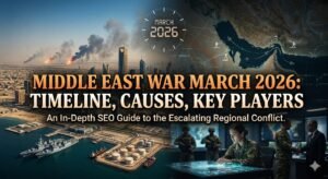ebook cover Middle East War March 2026 Timeline Causes Key Players