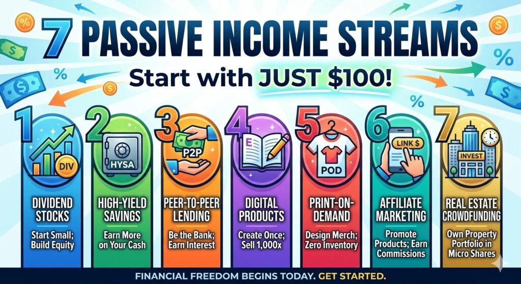 blog post image 7 Passive Income Streams You Can Actually Start With $100