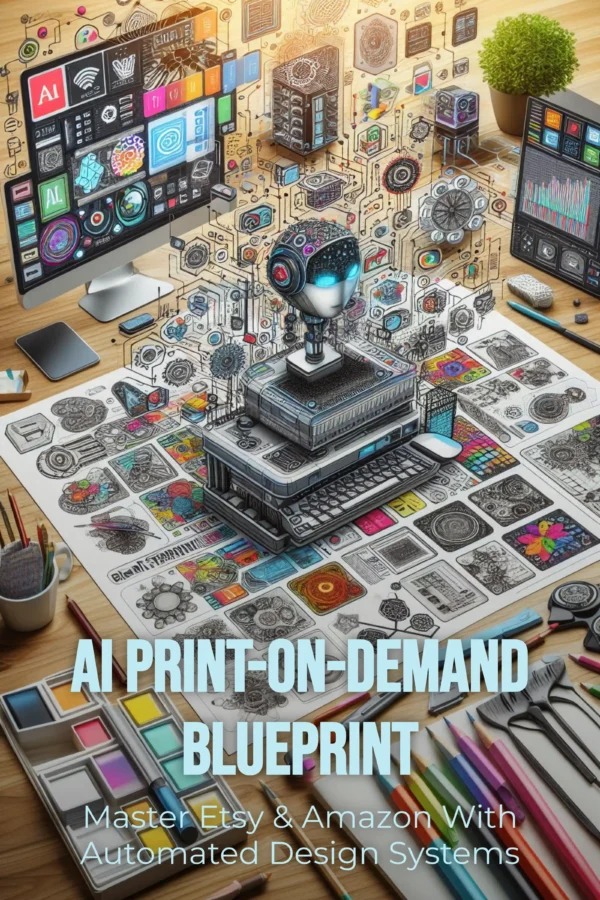 ebook cover AI Print-on-Demand Blueprint