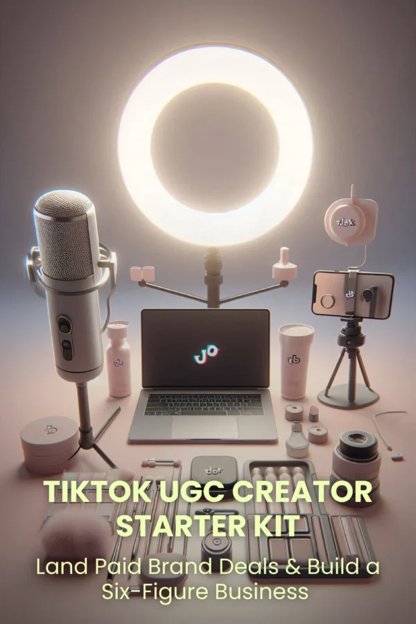 ebook cover TikTok UGC Creator Starter Kit
