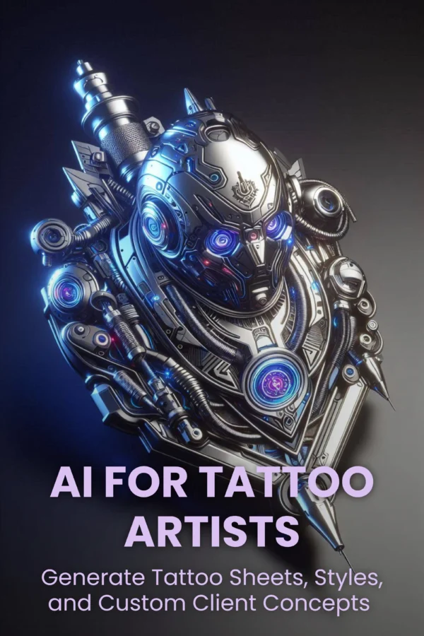 AI for tattoo artists ebook and audio book cover image