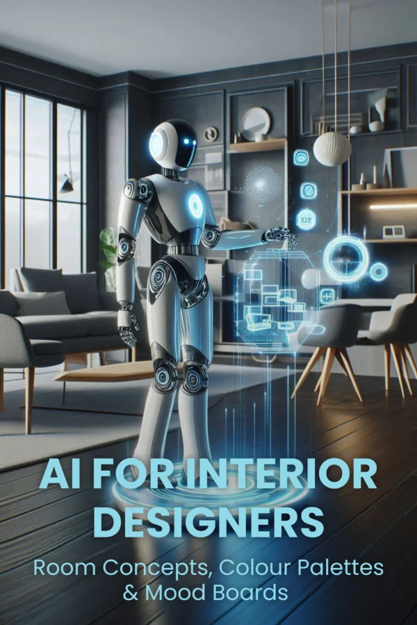 AI for interior designers ebook and audio book cover image
