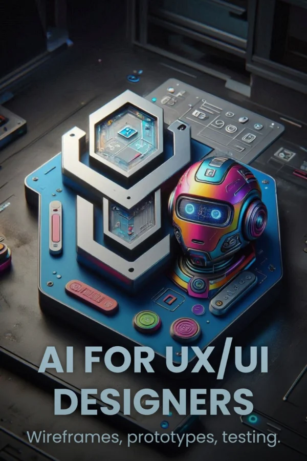 AI for UXUI Designers ebook and audiobook cover image