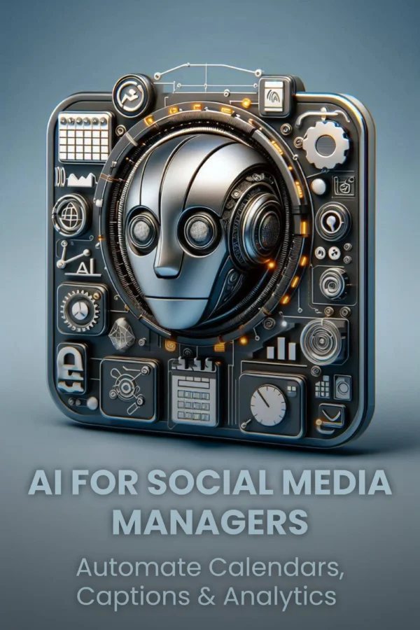 social media manager guide ebook and audiobook cover image
