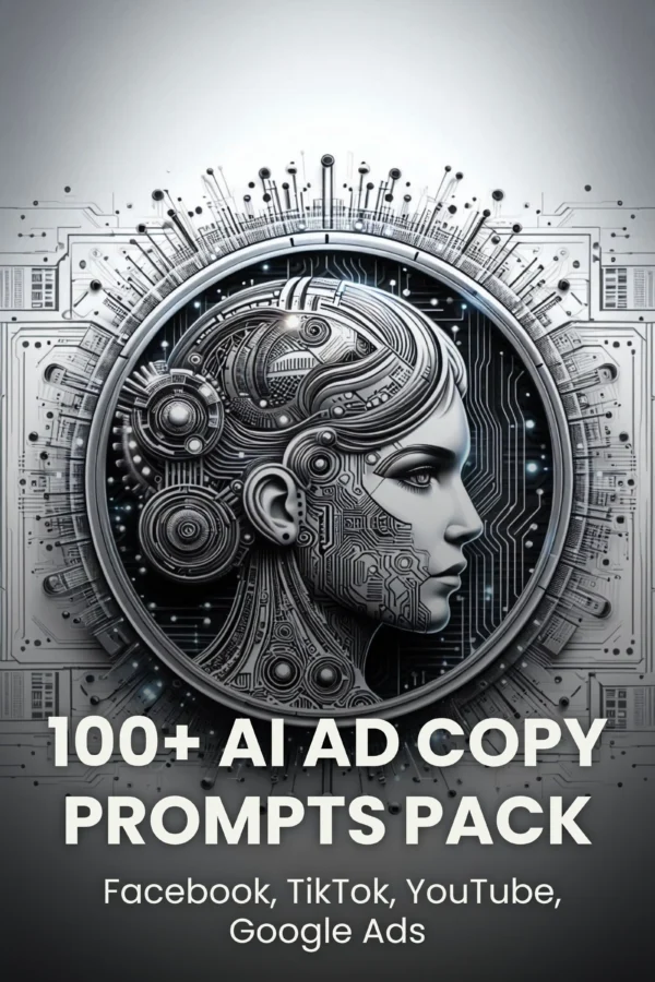100 AI Ad Copy Prompts Pack cover image