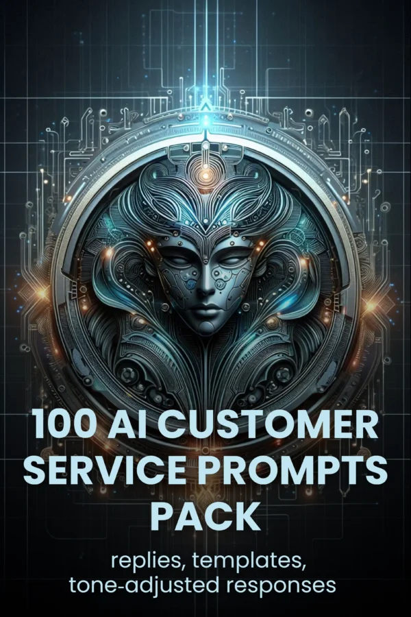 100‑Prompt Pack AI Customer Service Prompts cover image