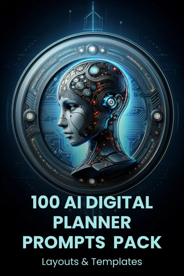 100 AI Digital Planner Prompts cover image