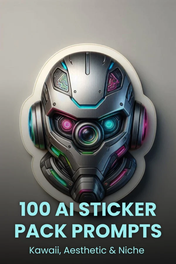 100 AI Sticker Pack Promptscover image