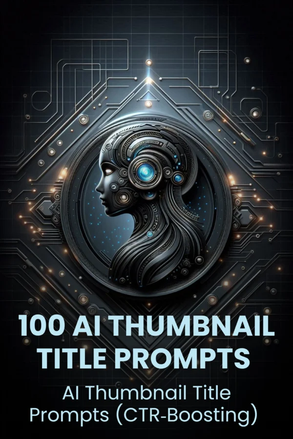 100 AI Thumbnail Title Prompts cover image