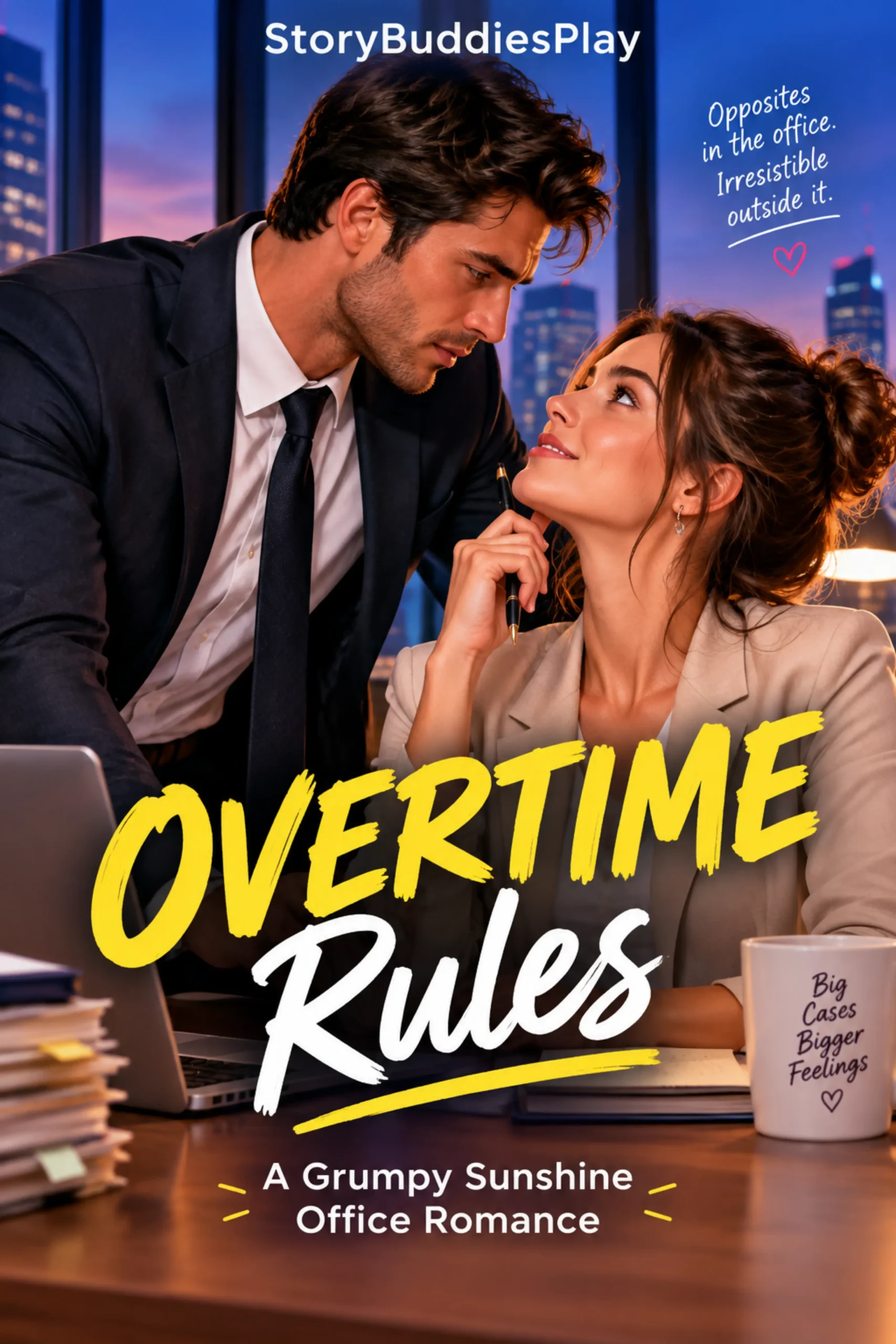 overtime-rules-a-grumpy-sunshine-office-romance ebook cover