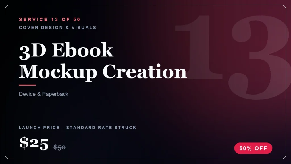 3D Ebook Mockup Creation ebook service (50% launch discount) - StoryBuddiesPlay