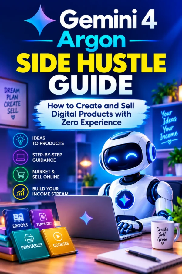 Gemini 4 Argon Side Hustle Guide ebook cover