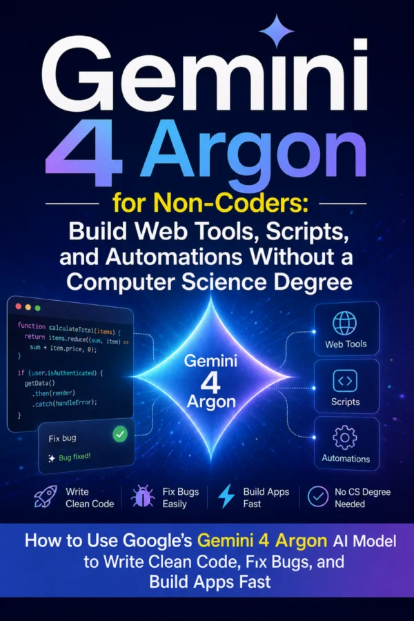 Gemini 4 Argon for Non-Coders ebook cover