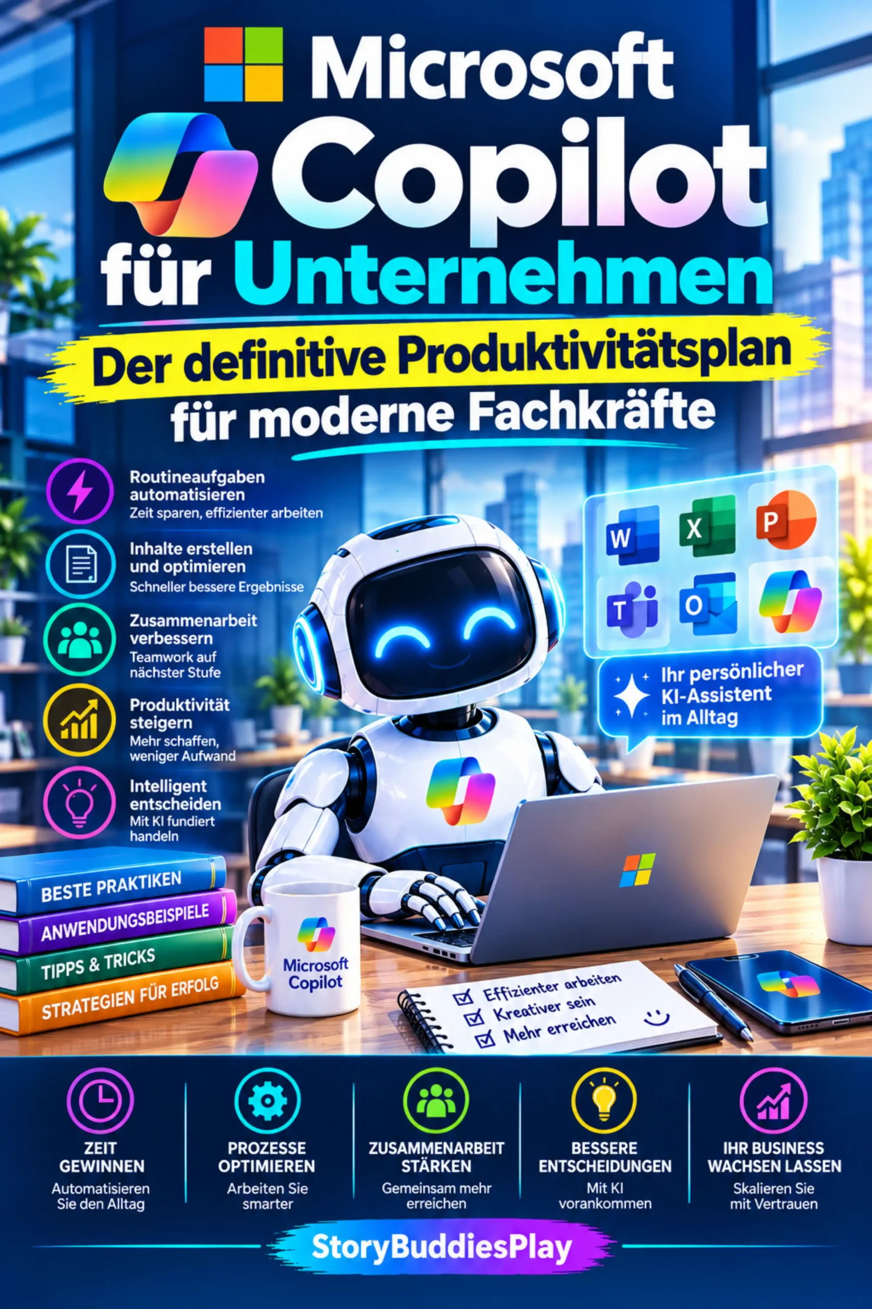 Microsoft Copilot für Unternehmen ebook cover