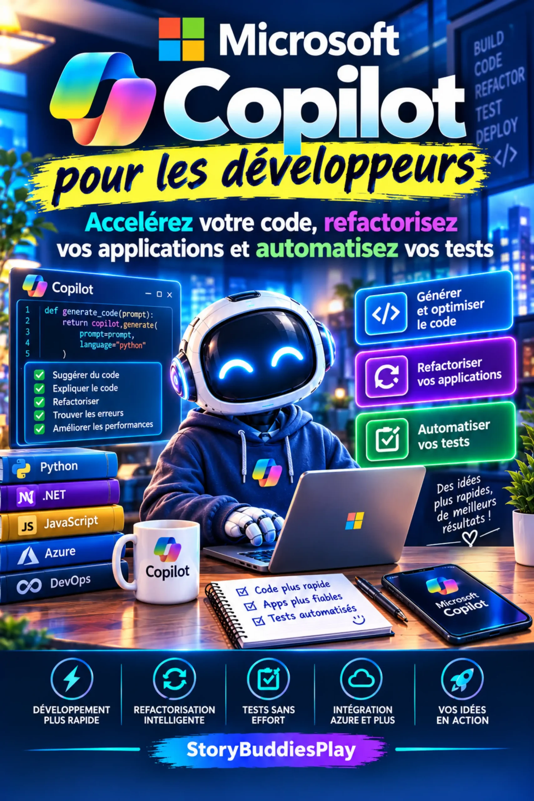 Microsoft Copilot pour les développeurs ebook cover