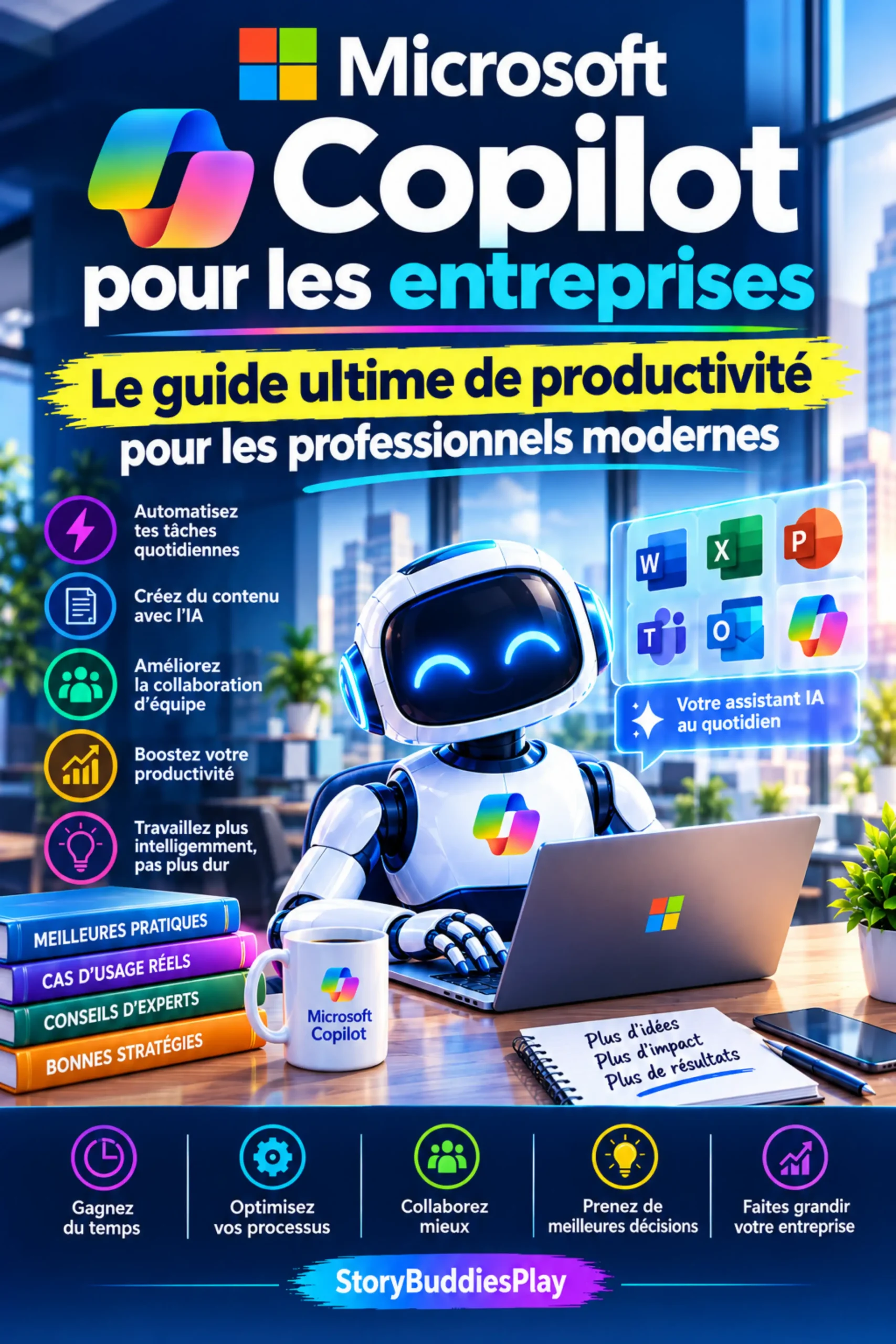 Microsoft Copilot pour les entreprises ebook cover image