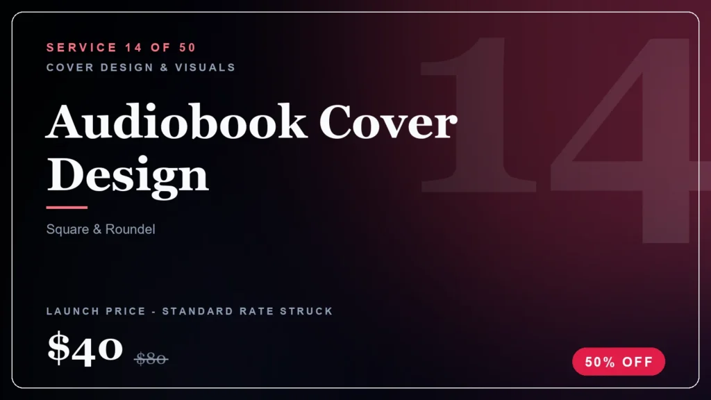 Audiobook Cover Design ebook service (50% launch discount) - StoryBuddiesPlay