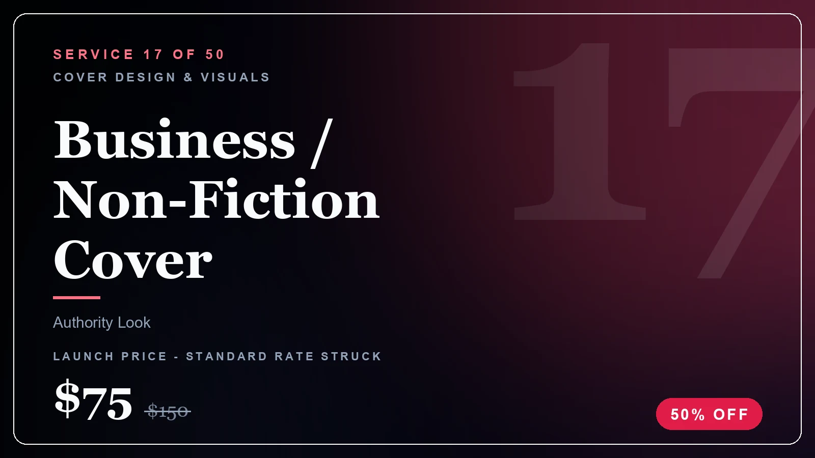 Business / Non-Fiction Cover - Cover Design & Visuals service, from $30 (50% off)