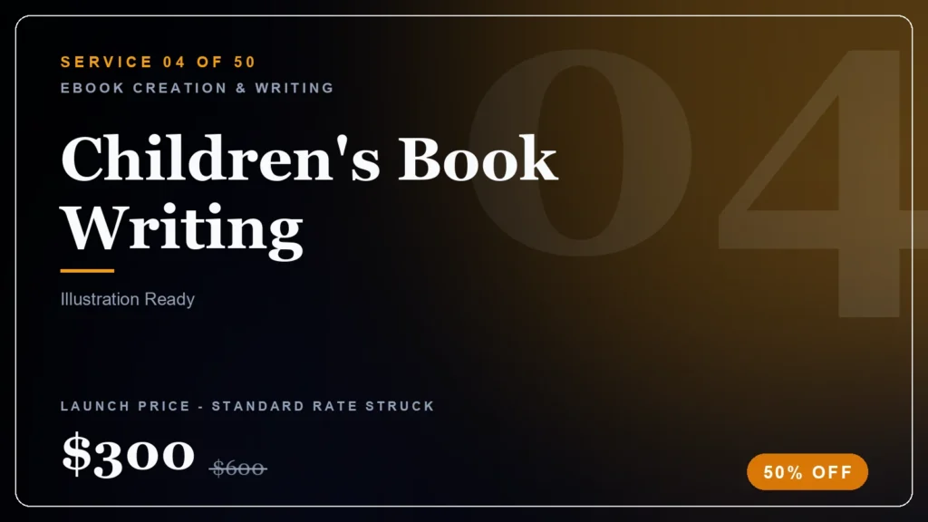 Children's Book Writing ebook service (50% launch discount) - StoryBuddiesPlay