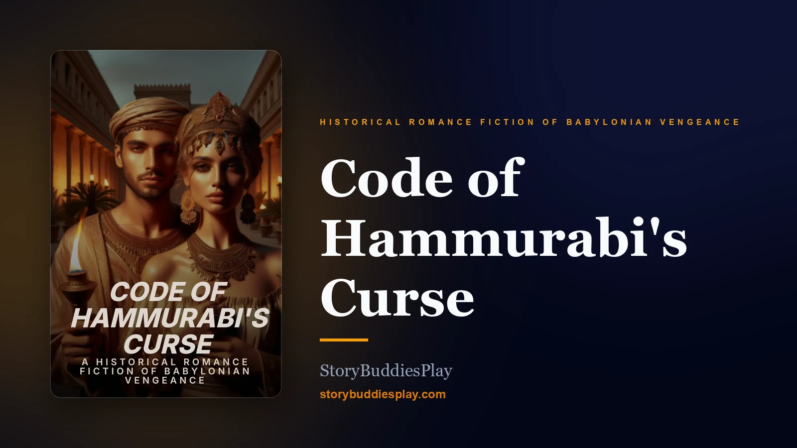 Code of Hammurabi's Curse — A Historical Romance Fiction of Babylonian Vengeance cover