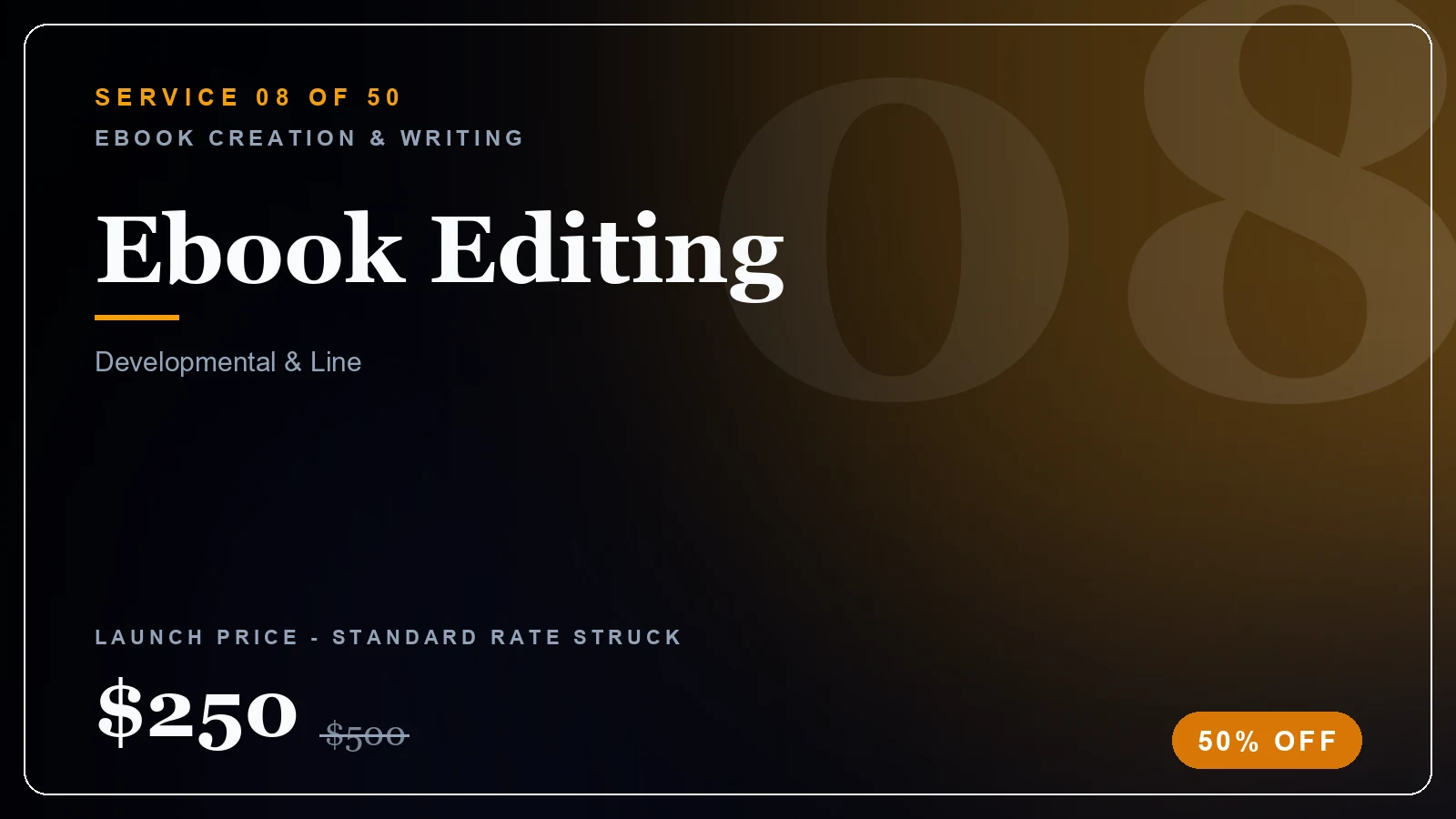 Ebook Editing - Ebook Creation & Writing service, from $120 (50% off)