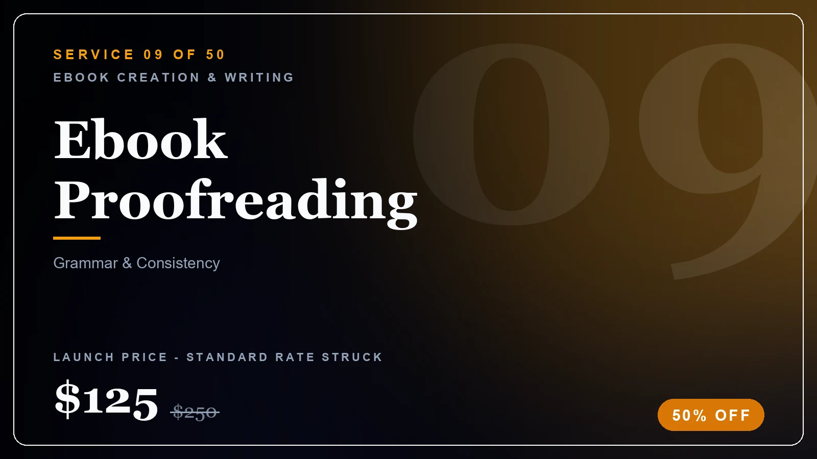 Ebook Proofreading - Ebook Creation & Writing service, from $60 (50% off)