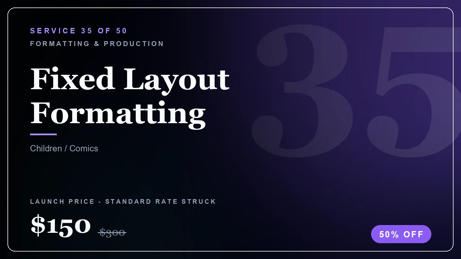 Fixed Layout Formatting - Formatting & Production service, from $70 (50% off)