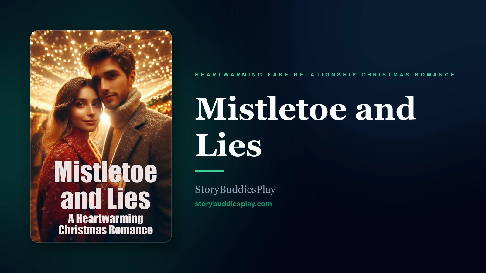 Mistletoe and Lies — A Heartwarming Fake Relationship Christmas Romance cover