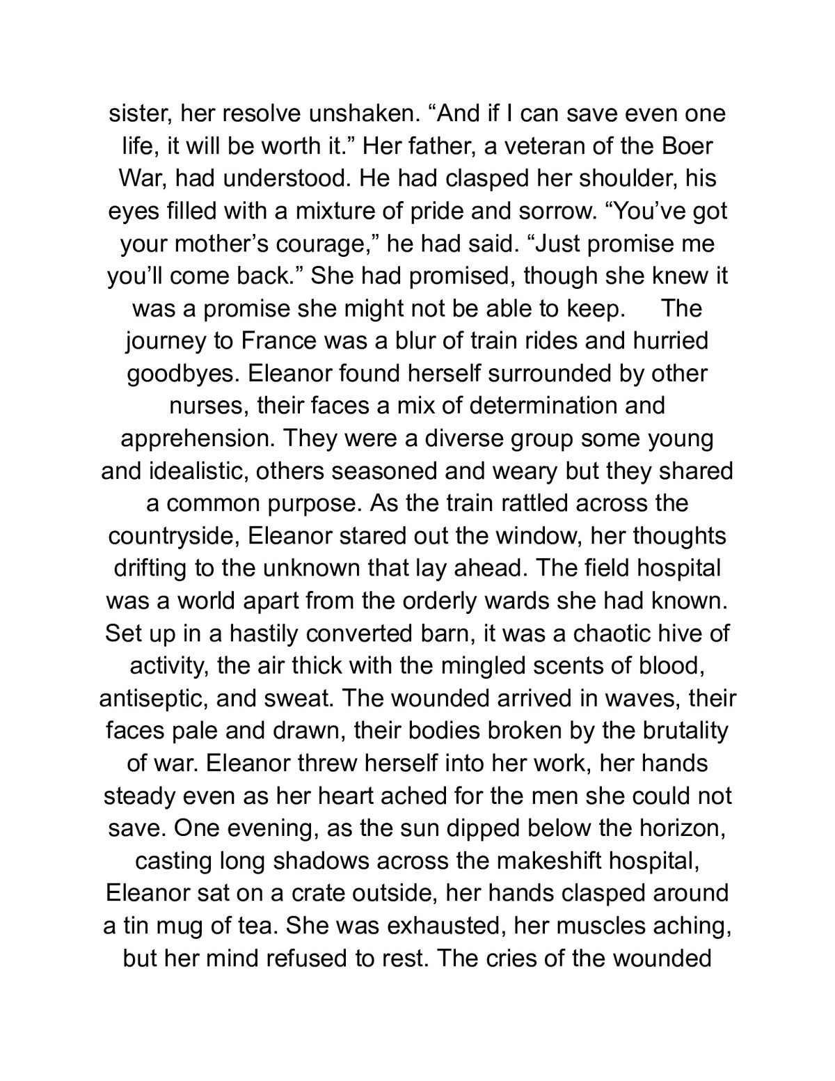 WWI Nurse & Pilot A Wartime Love Story — a page from inside the book