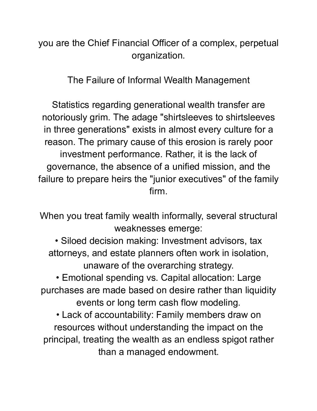 The CFO of Your Household — a page from inside the book