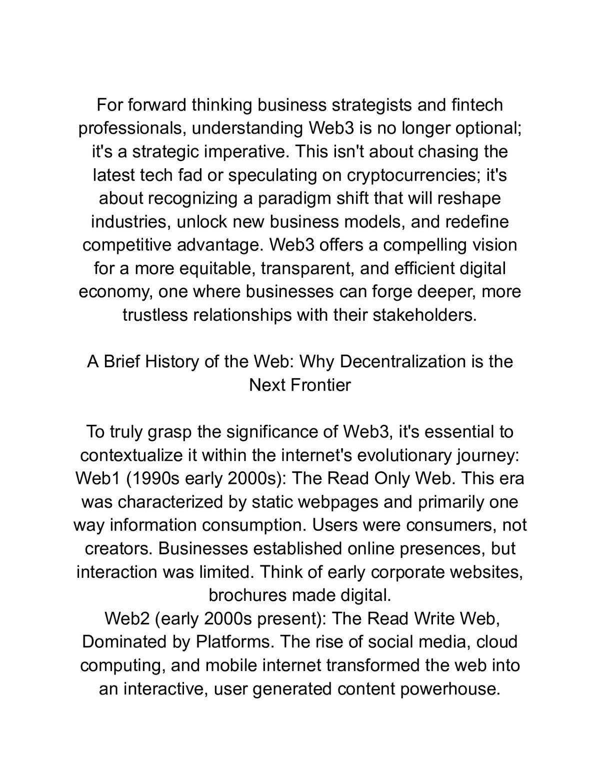 Web3 Integration Strategy: Transform Your Business with Decentralized Systems — a page from inside the book