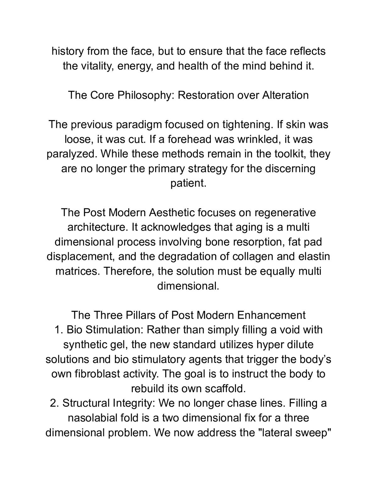 The Post Modern Aesthetic Guide — a page from inside the book