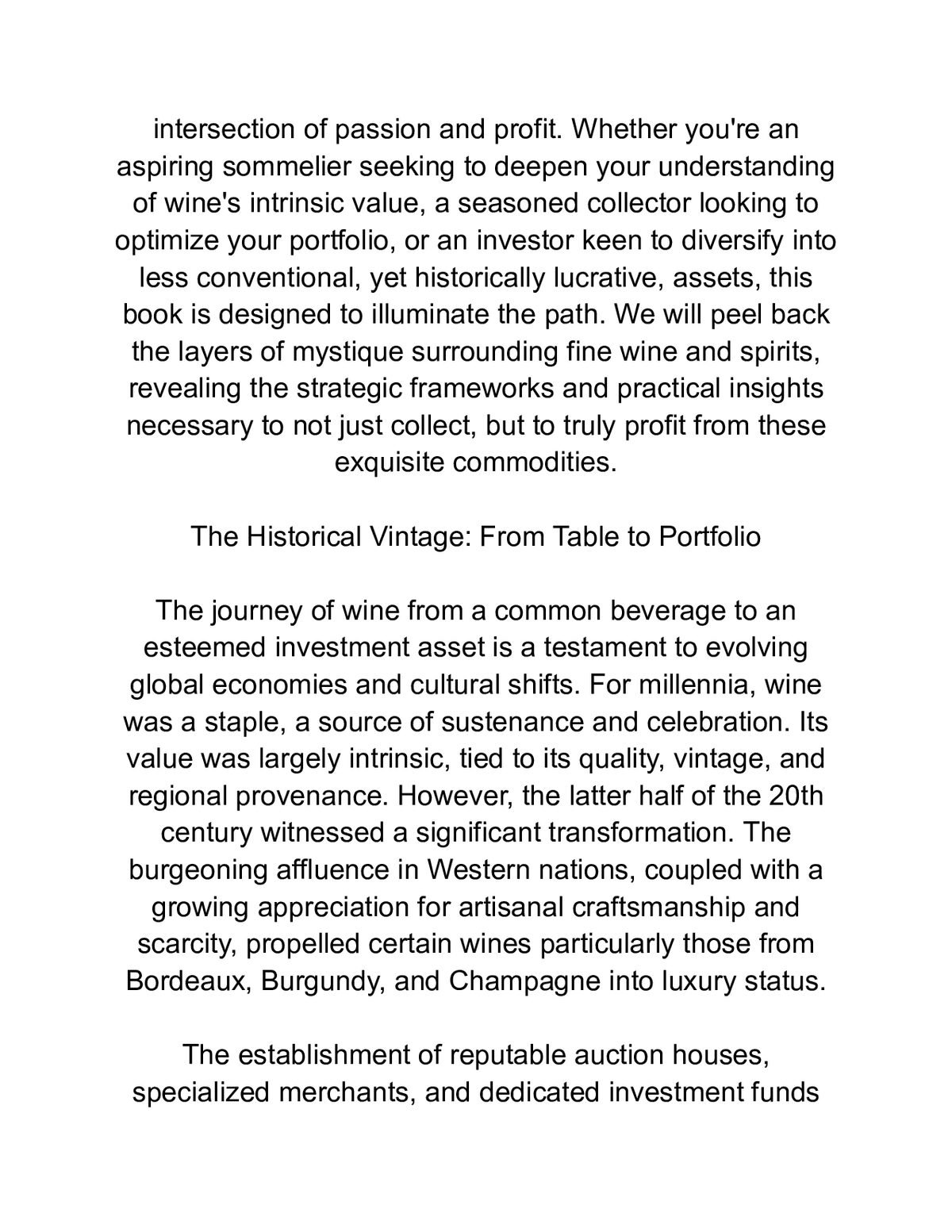Fine Wine Investing: Master the Art of Collecting and Profiting — a page from inside the book