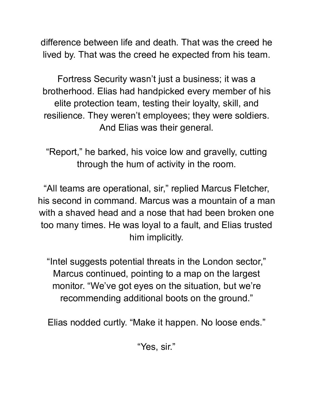 Guarding The Dynasty: A Grumpy Billionaire Bodyguard Romance — a page from inside the book