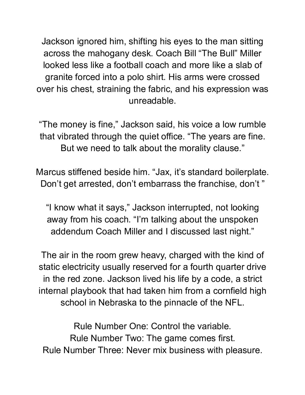 Off Limits Play: A Spicy Grumpy-Sunshine Sports Romance — a page from inside the book