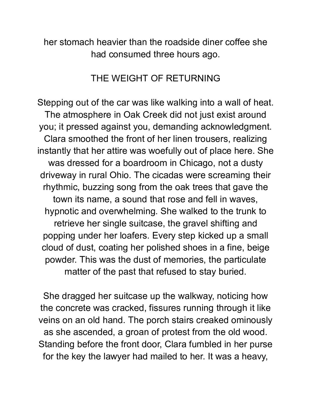 THE MIDNIGHT MECHANIC: A SMALL TOWN BLUE COLLAR ROMANCE — a page from inside the book