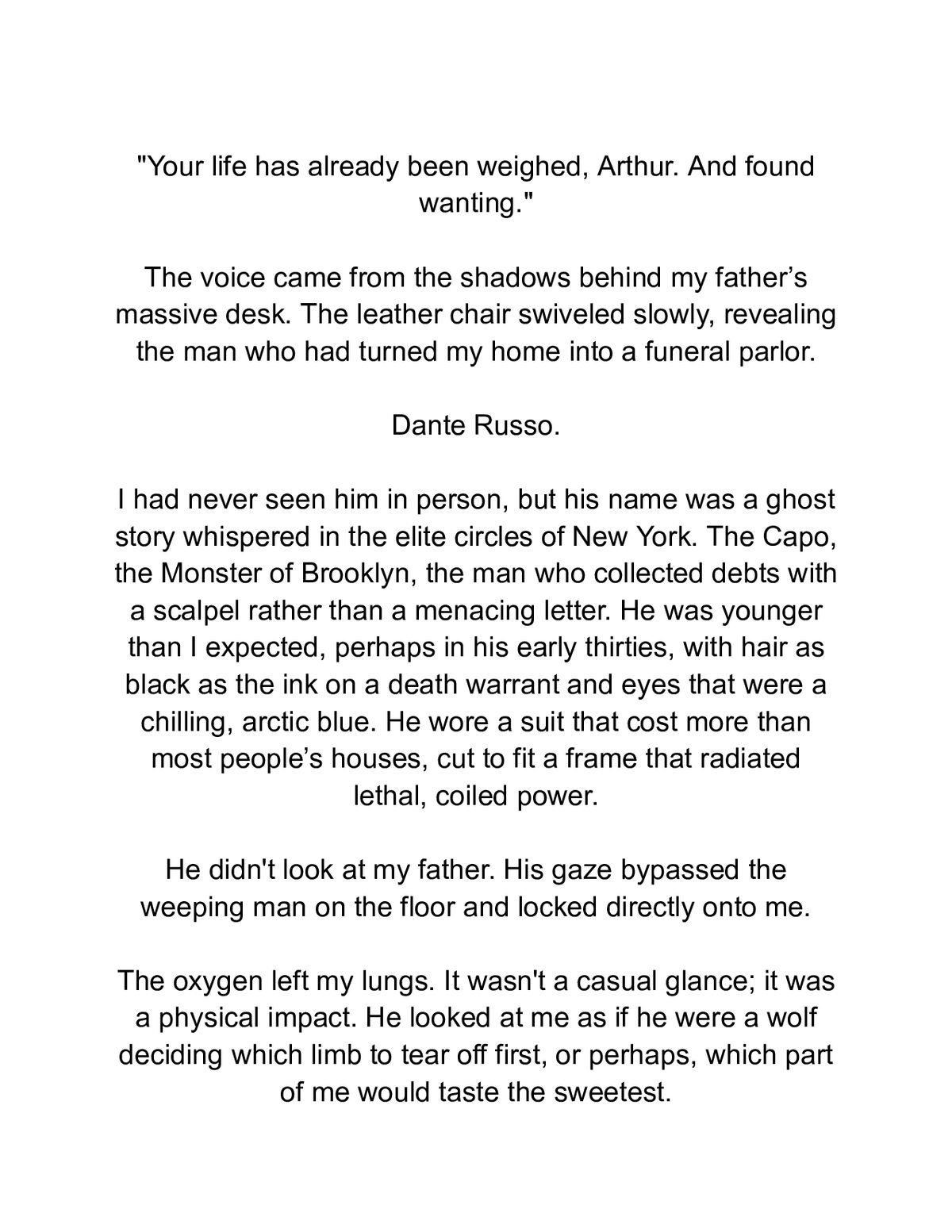 Twisted Vows: A Dark Mafia Arranged Marriage Romance — a page from inside the book
