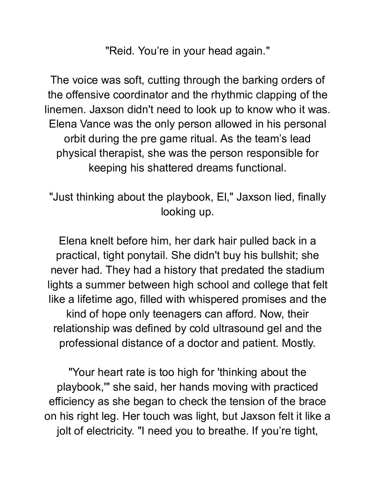 One Last Touchdown: A Second‑Chance Sports Romance — a page from inside the book