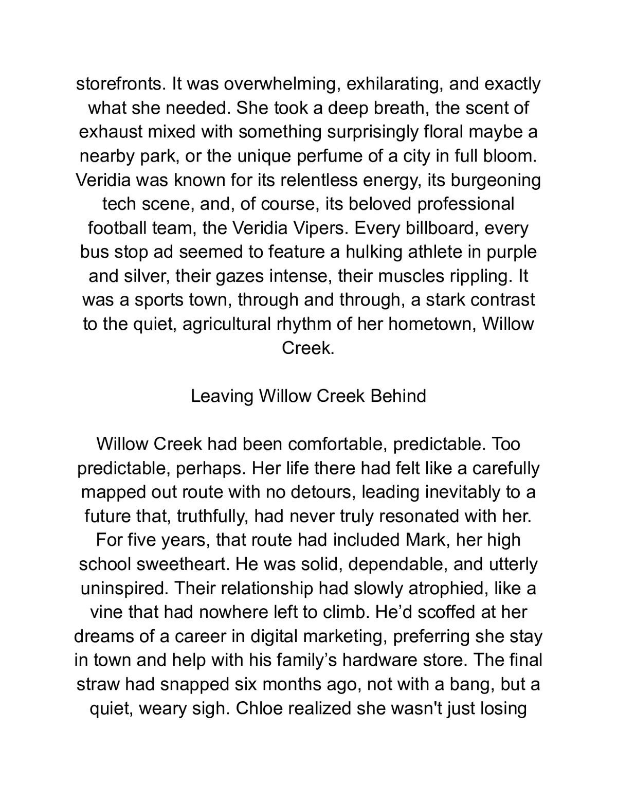 Football Romance The Rookies Sweetheart New Beginnings On The Field — a page from inside the book