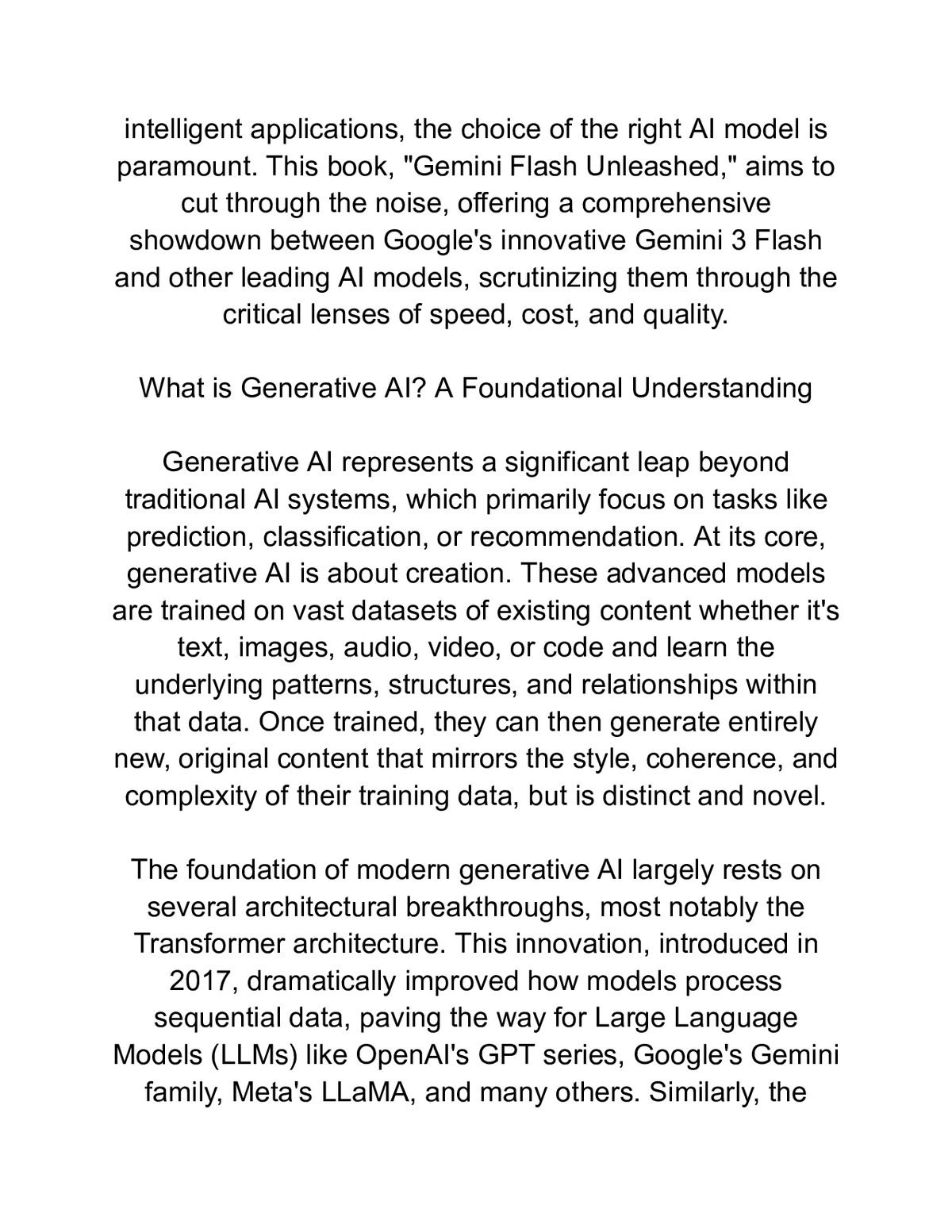 Gemini 3 Flash Unleashed — a page from inside the book