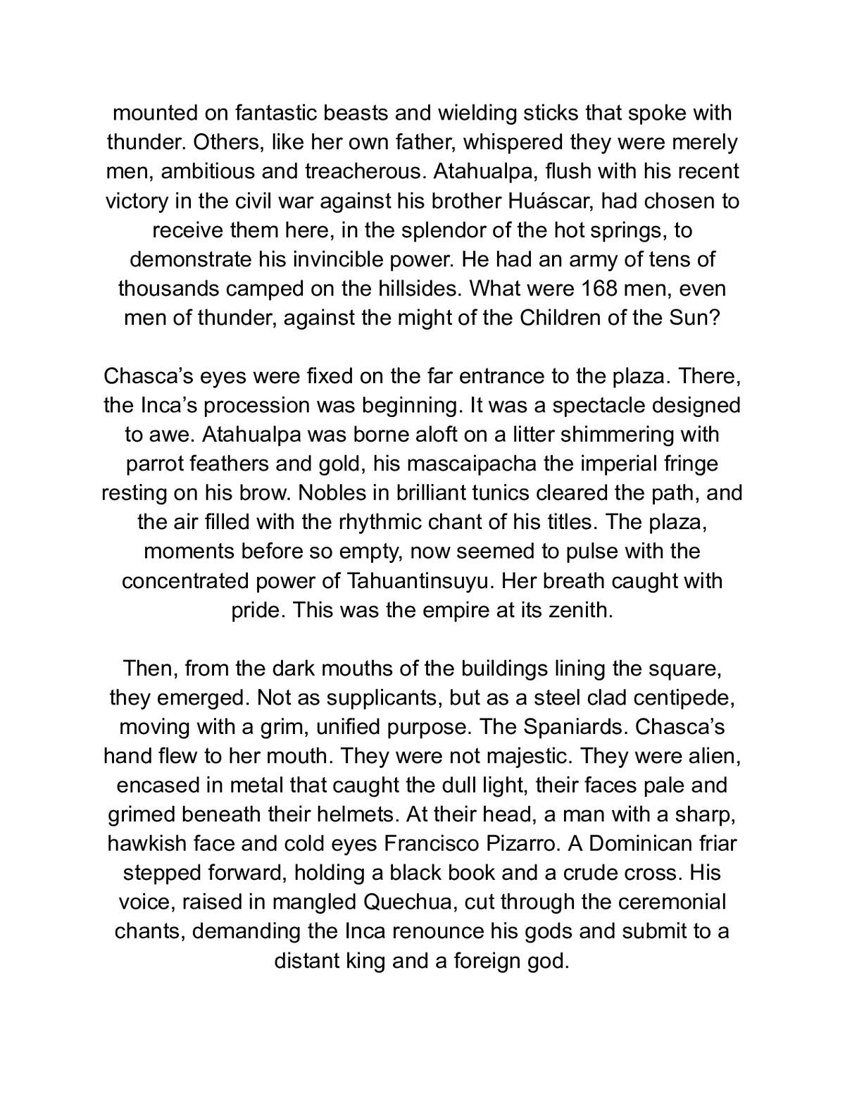 The Hidden Heir of Cajamarca: A Forbidden Romance in the Age of Pizarro and Atahualpa — a page from inside the book