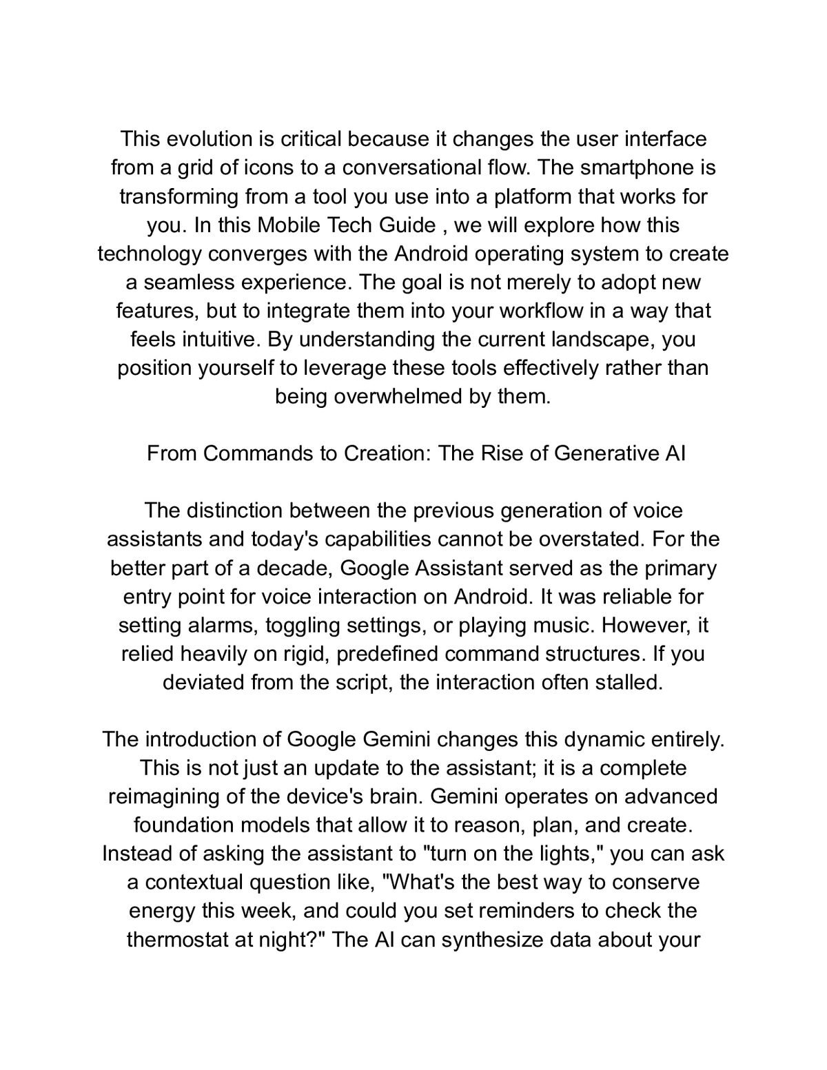The Android AI Guide: Mastering Google Gemini on Your Mobile Device — a page from inside the book