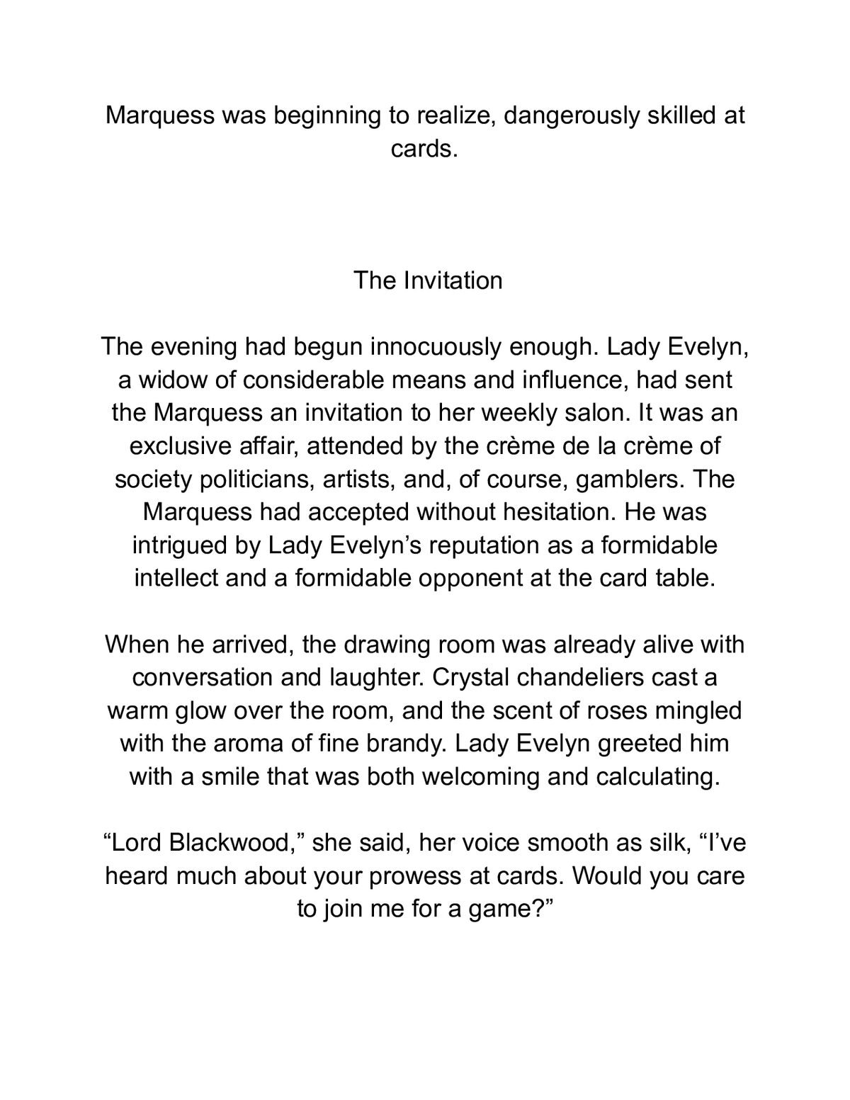Wicked Wager for the Marquess's Heart — a page from inside the book