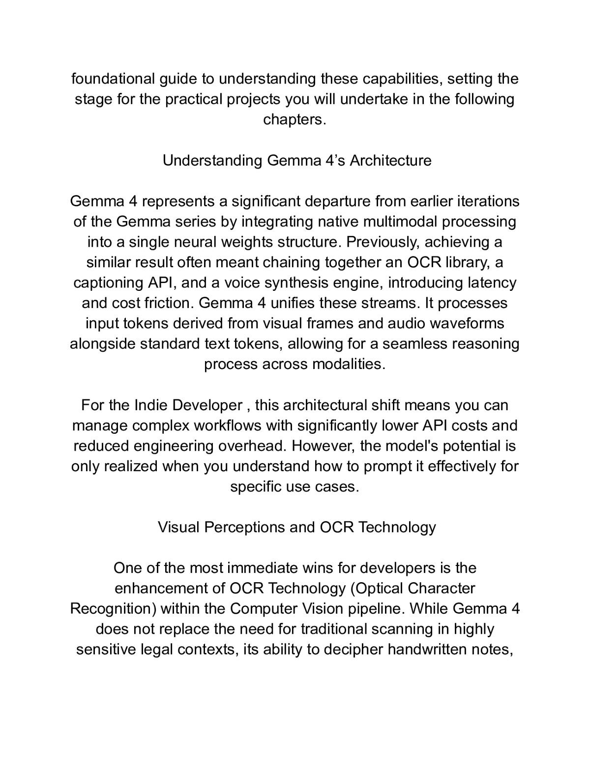 Mastering Gemma 4 Vision & Audio: Real-World Projects for Indie Developers — a page from inside the book