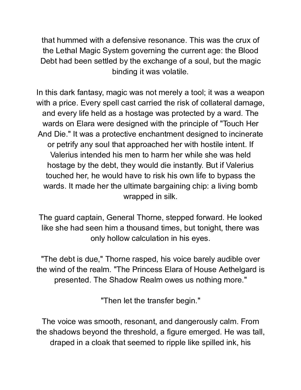 Crown of Shadows: The Shadow's Collateral — a page from inside the book