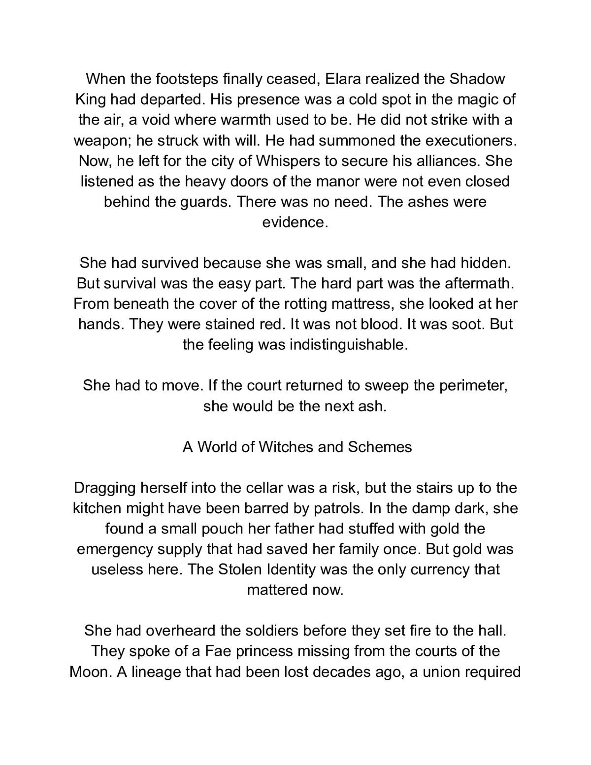 The Glass Crown: Stolen Fae Princess and the Shadow King — a page from inside the book