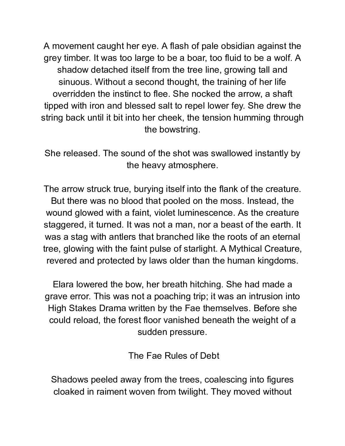 The Wild Hunt Games: A Lethal Romantasy Survival — a page from inside the book
