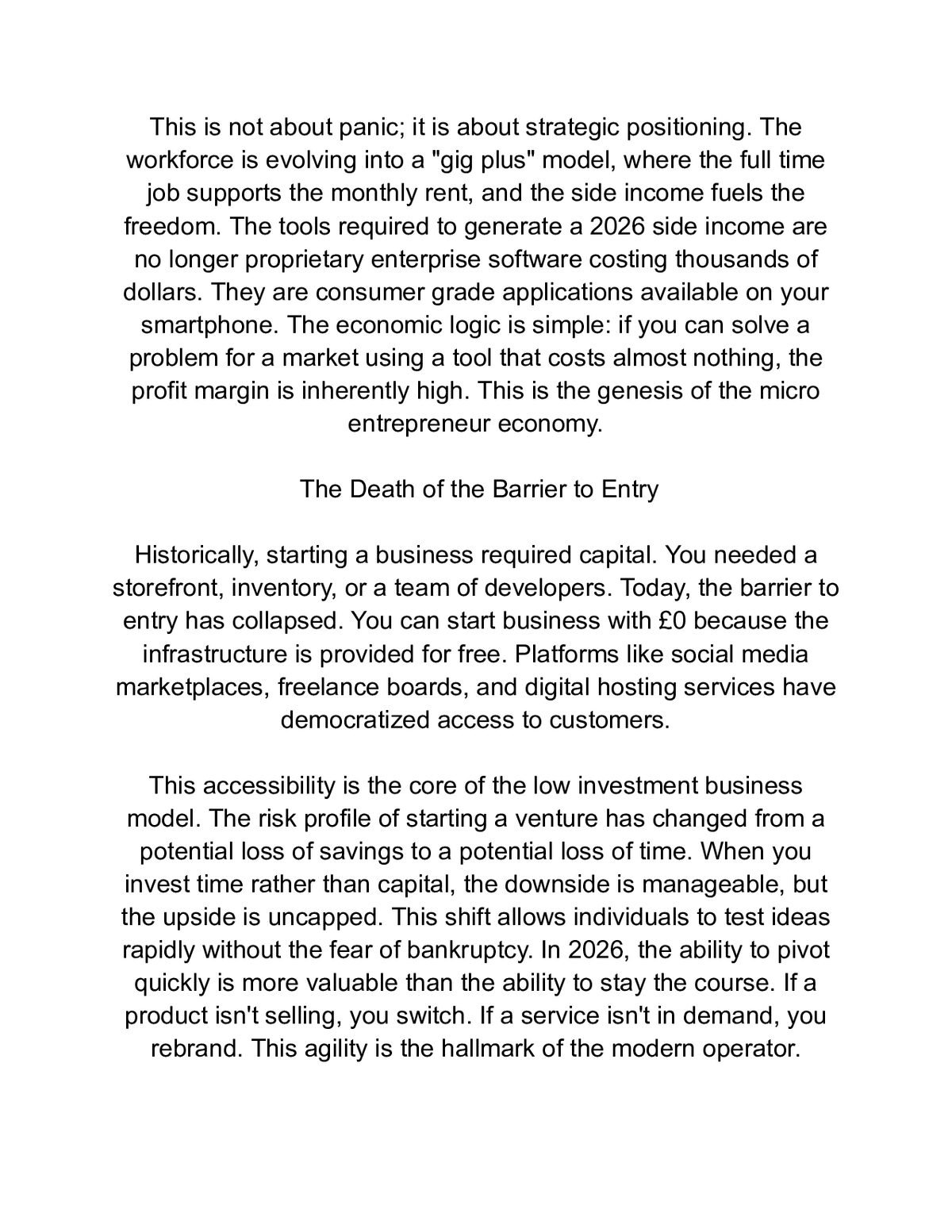 Side Hustles That Print Money in 2026: 20 Proven Ways to Build Wealth with £0–£100 — a page from inside the book