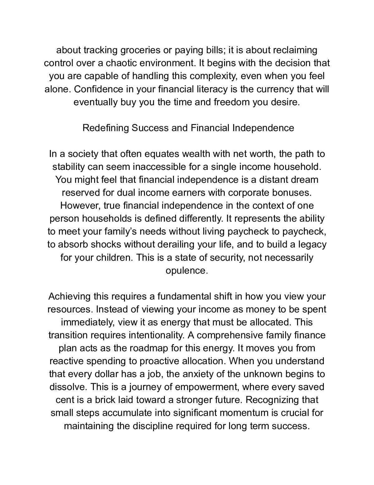 The Ultimate Budgeting Guide for Single Parents — a page from inside the book