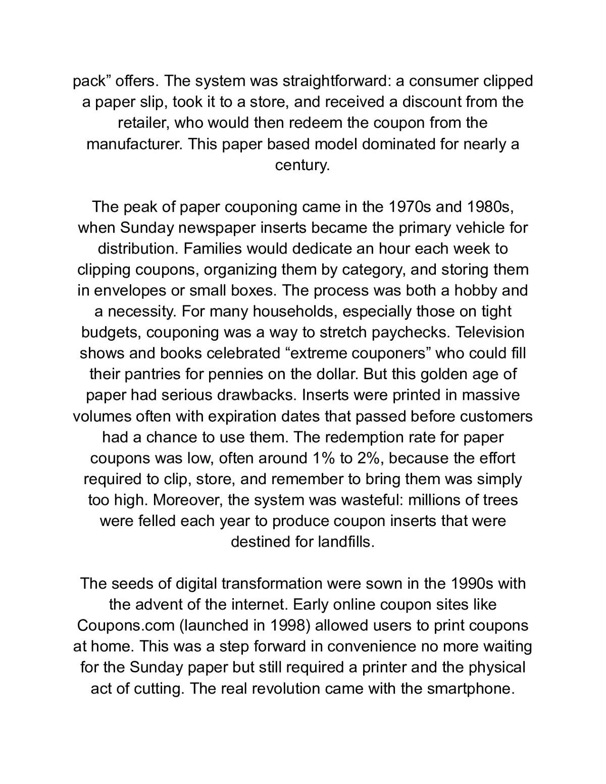 Couponing in the Digital Age: The Ultimate Guide to Saving Money Online — a page from inside the book